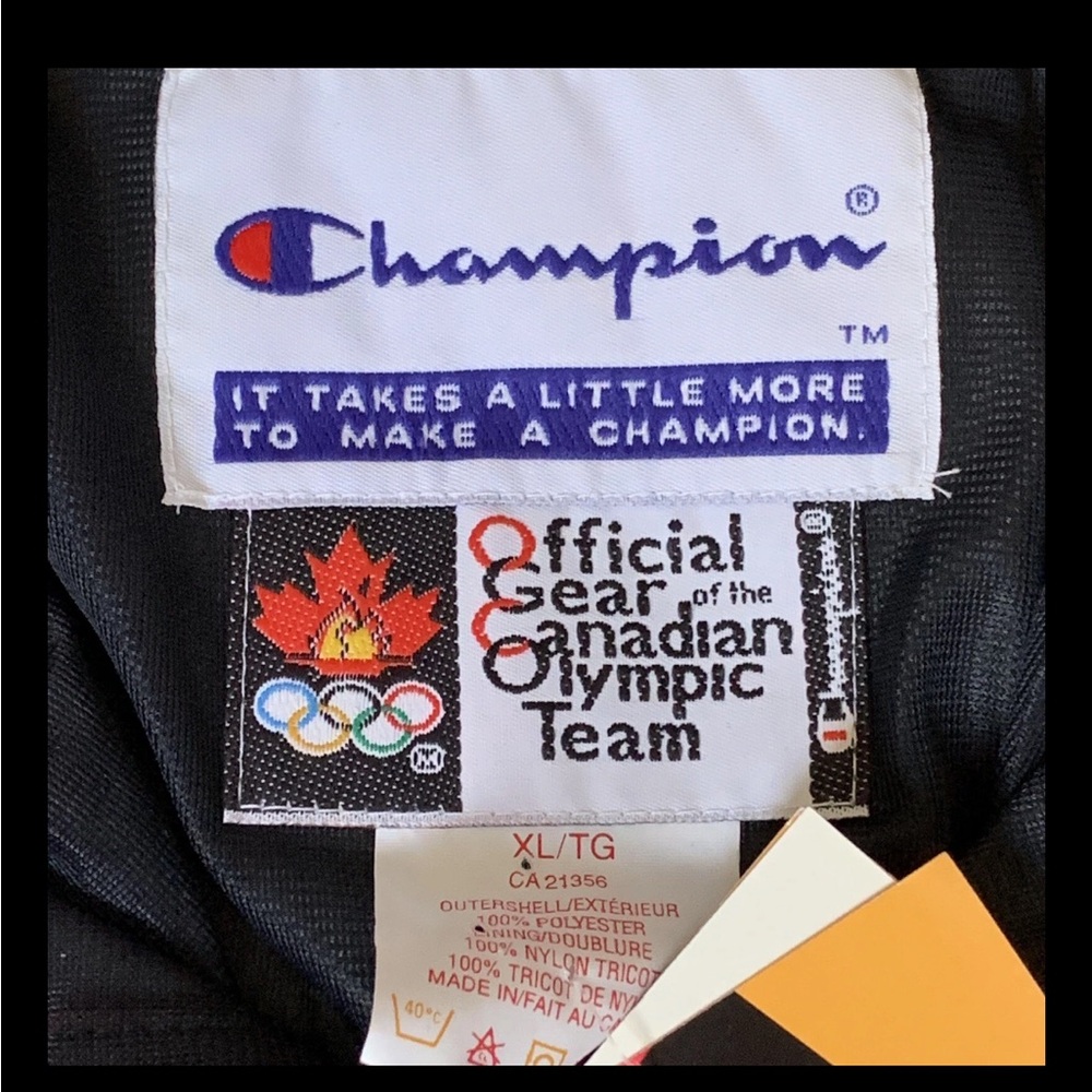 Olympic Atlanta 1996 Official Gear Canadian Team Champion Vintage Jacket XL NWT - Picture 4 of 11